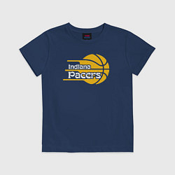 Футболка хлопковая детская Indiana Pacers basketball, цвет: тёмно-синий