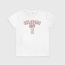 Футболка хлопковая детская Oklahoma City 2, цвет: белый