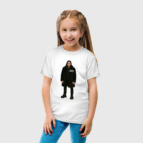 Детская футболка Bones во весь рост / Белый – фото 4