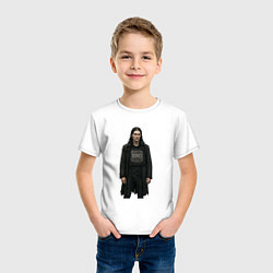 Футболка хлопковая детская Bones в бронежелете, цвет: белый — фото 2