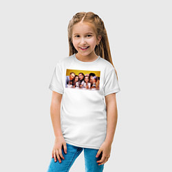 Футболка хлопковая детская Художниик друзья, цвет: белый — фото 2