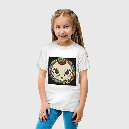 Детская футболка Радужный Дандадан / Белый – фото 4