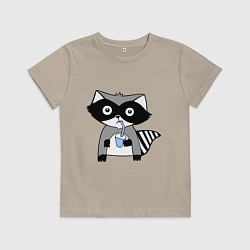 Детская футболка Енот-мальчик