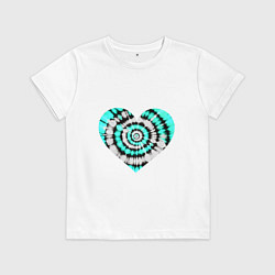 Детская футболка Сердце Тай Дай