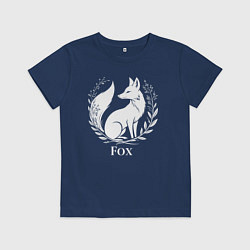 Детская футболка Лисий герб с венком