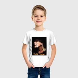 Футболка хлопковая детская Hulk Hogan память, цвет: белый — фото 2