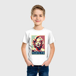 Футболка хлопковая детская Marilyn, цвет: белый — фото 2