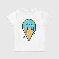 Детская футболка Earth cream