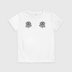 Детская футболка Иной взгляд - два глаза осьминога