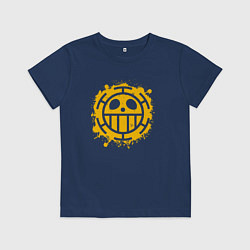 Детская футболка Пираты сердца - веселый роджер