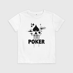 Детская футболка Покер туз пик