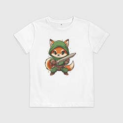 Детская футболка Лисёнок с мечом
