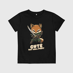 Детская футболка Милый но готов драться