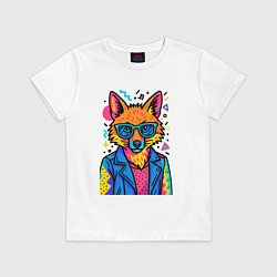 Детская футболка Лиса Pop Colors