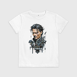 Детская футболка Cyborg Johnny Depp