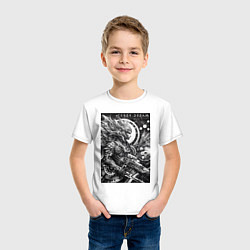 Футболка хлопковая детская Cyber dream - ai art fantasy, цвет: белый — фото 2