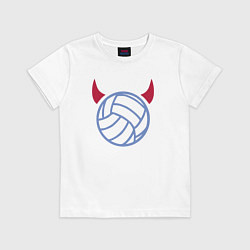 Детская футболка Volleyball devil