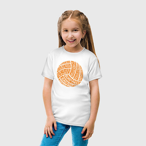 Детская футболка Volleyball words / Белый – фото 4