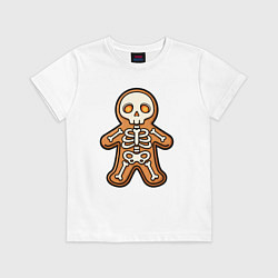 Детская футболка Скелет печеньки