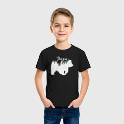 Футболка хлопковая детская Bear papa, цвет: черный — фото 2