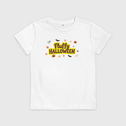 Детская футболка Пушистый хэллоуин