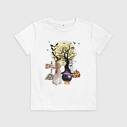 Детская футболка Полнолуние в Хэллуин