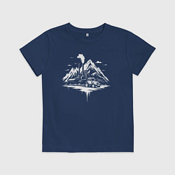 Детская футболка Индустриальный пейзаж в горах