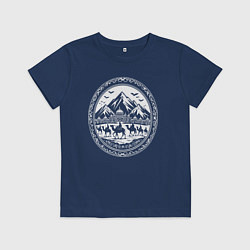 Детская футболка Караван у гор