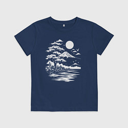 Детская футболка Лунная гармония Фудзи