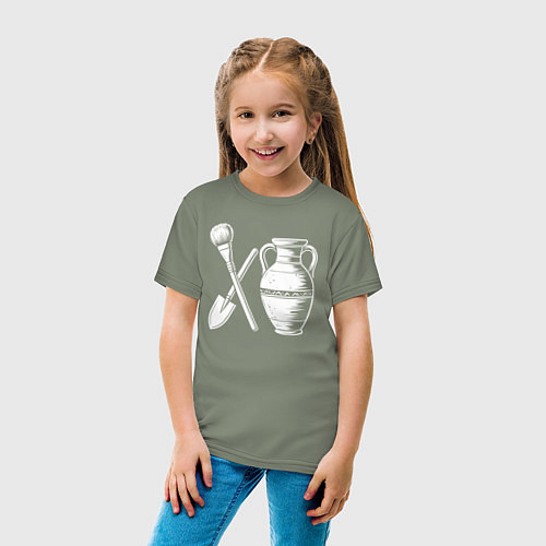 Детская футболка Археологический этюд / Авокадо – фото 4