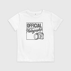 Детская футболка Официальный фотограф