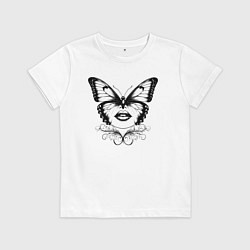 Футболка хлопковая детская Изящная трансформация, цвет: белый