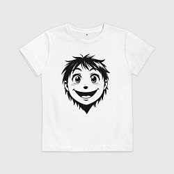 Детская футболка Улыбчивый аниме-мальчик