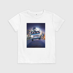 Детская футболка Семейка Аддамс в машине