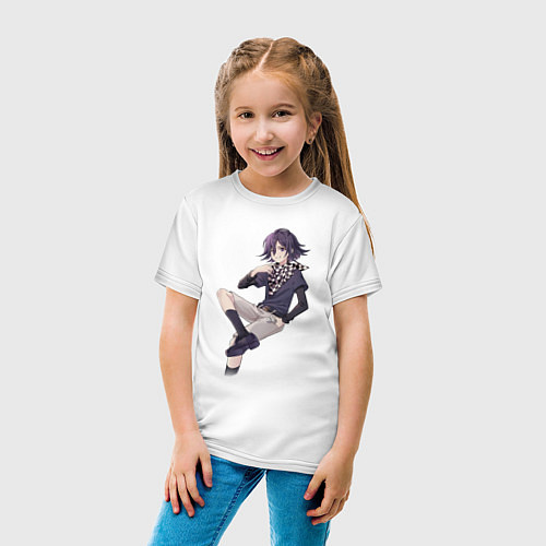 Детская футболка Данганронпа V3 - Кокичи Ома - Цветной / Белый – фото 4