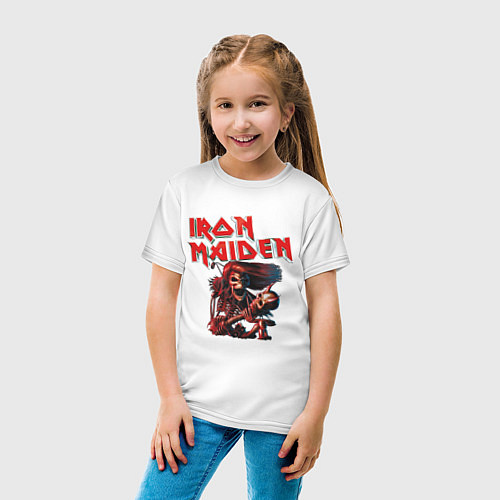 Детская футболка Iron Maiden / Белый – фото 4