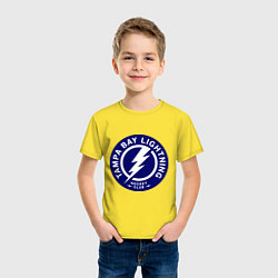 Футболка хлопковая детская HC Tampa Bay Lightning, цвет: желтый — фото 2