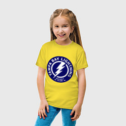 Футболка хлопковая детская HC Tampa Bay Lightning, цвет: желтый — фото 2
