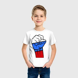Футболка хлопковая детская Русский дух, цвет: белый — фото 2