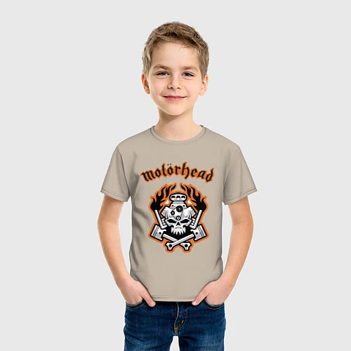 Детская футболка Motorhead / Миндальный – фото 3