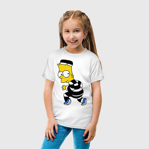 Детская футболка Заключенный Барт / Белый – фото 4