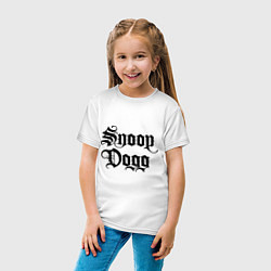 Футболка хлопковая детская Snoop Dogg, цвет: белый — фото 2