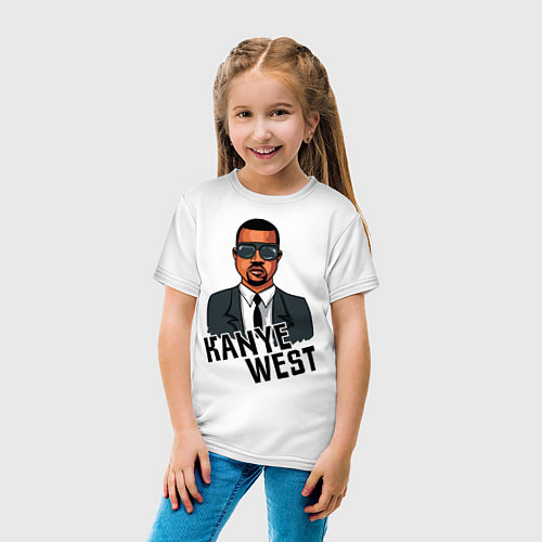 Детская футболка Kanye West / Белый – фото 4