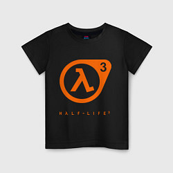 Футболка хлопковая детская Half-Life 3, цвет: черный