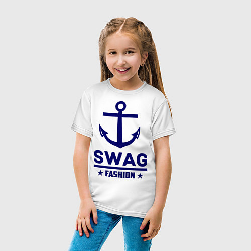 Детская футболка Swag Fashion / Белый – фото 4