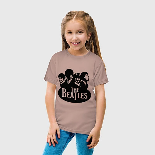 Детская футболка The Beatles Band / Пыльно-розовый – фото 4