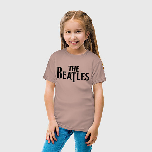 Детская футболка The Beatles / Пыльно-розовый – фото 4