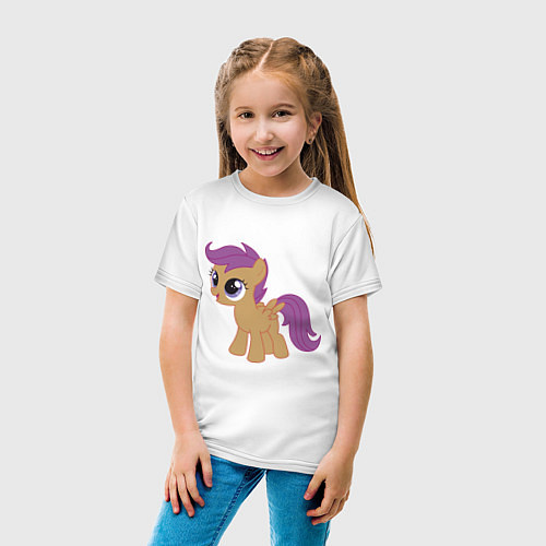 Детская футболка Пони Скуталу / Белый – фото 4