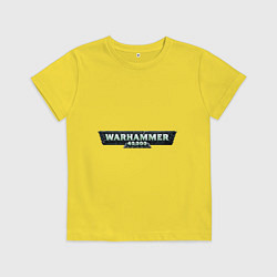 Футболка хлопковая детская Warhammer 40 000, цвет: желтый