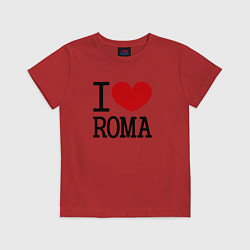 Детская футболка Я люблю Рому